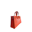 Orange Cowhide Shoulder Bag