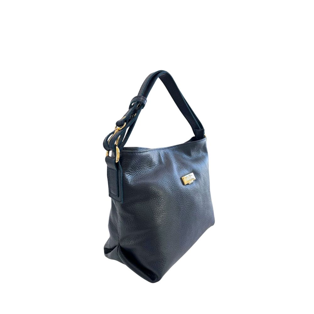 Blue Cowhide Clutch Bag