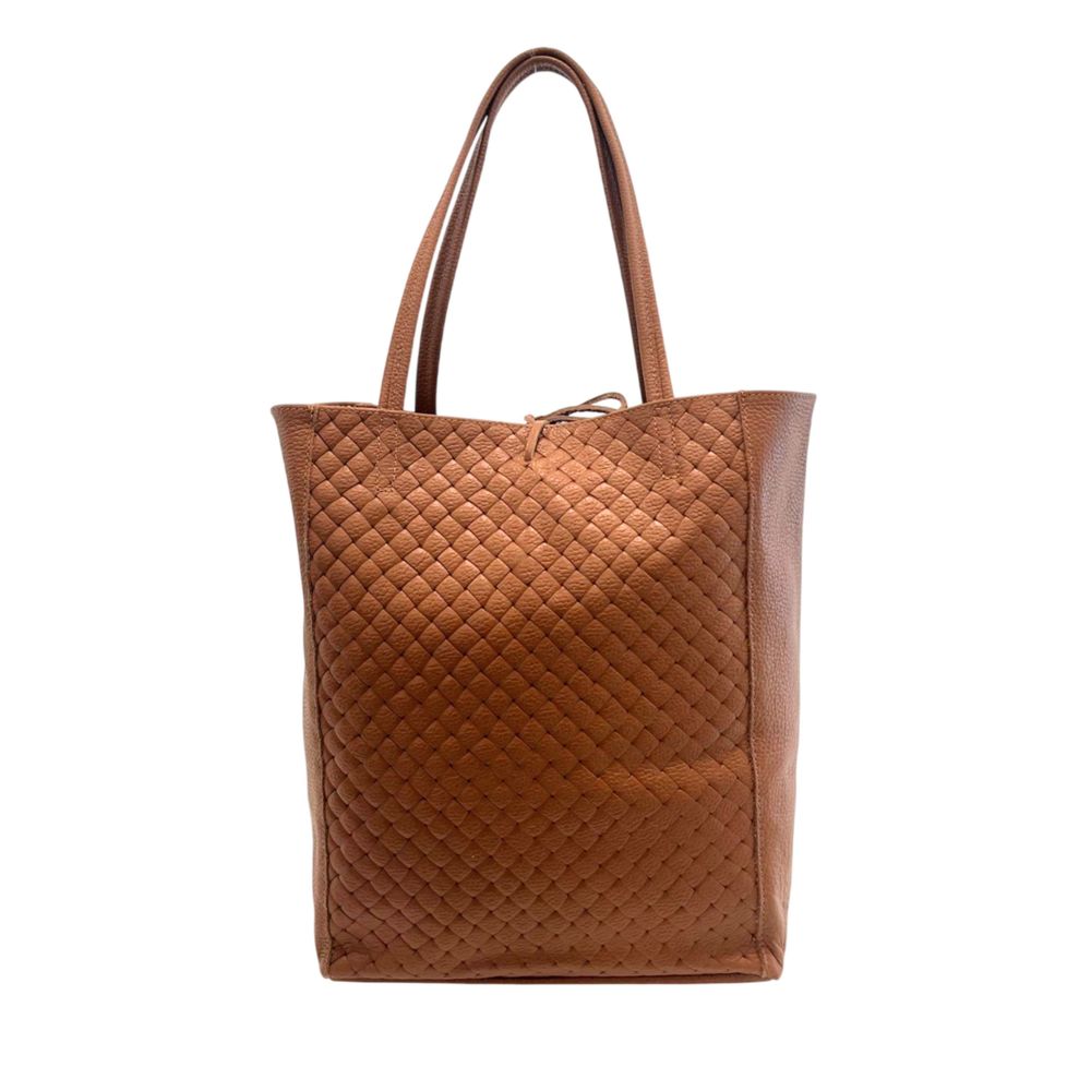 Brown Cowhide Clutch Bag