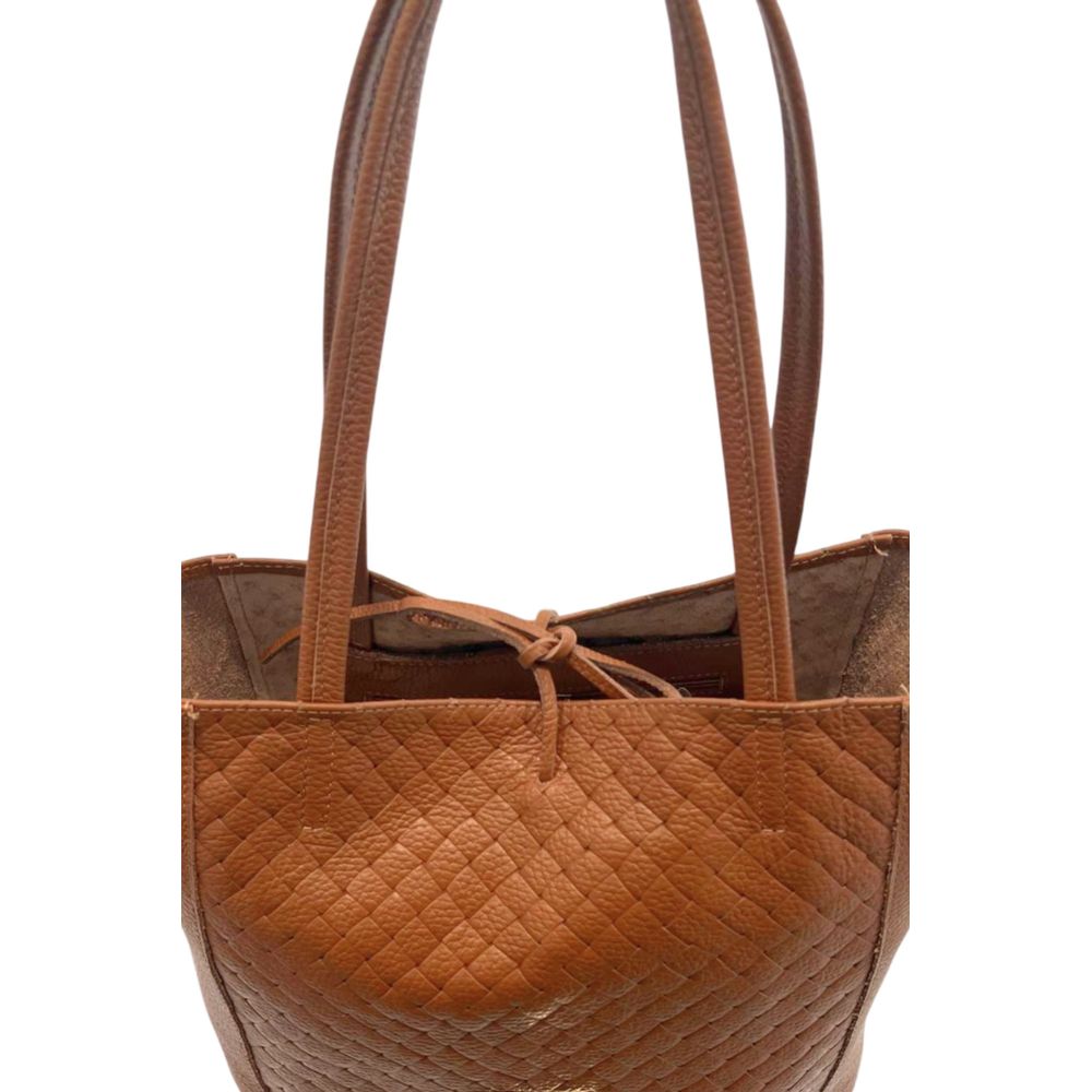Brown Cowhide Clutch Bag