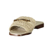 Beige Polyester Slides