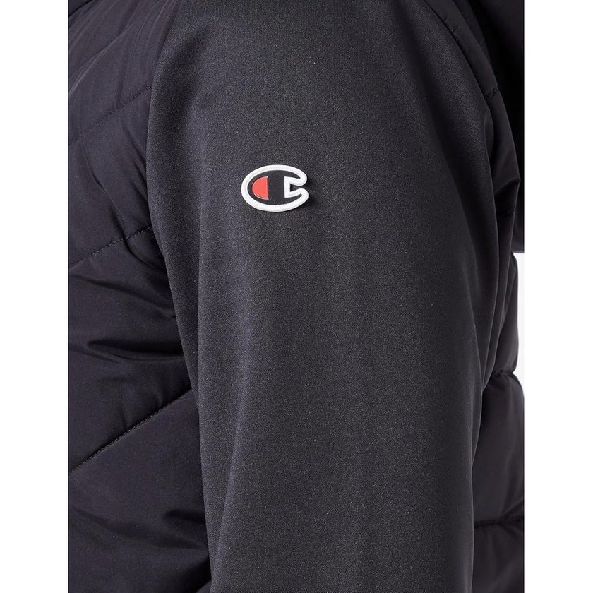Black Polyester Shell Jacket