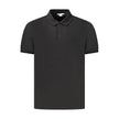 Black Cotton Men Polo