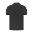 Black Cotton Men Polo