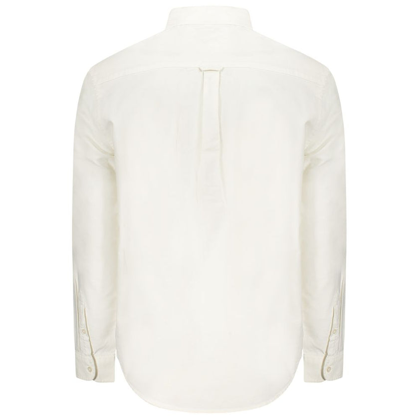 White Cotton Men Shirt