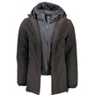 Black Polyester Jackets & Coat