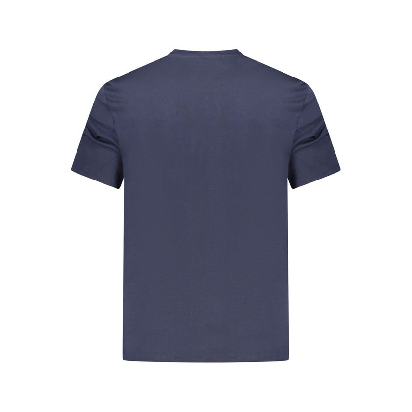 Blue Cotton Men's T-Shirt