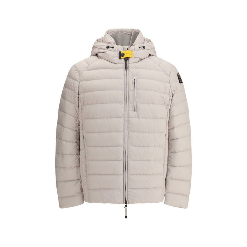 Beige Polyamide Full-Length Jacket