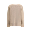 Beige Merino Wool Sweatshirt