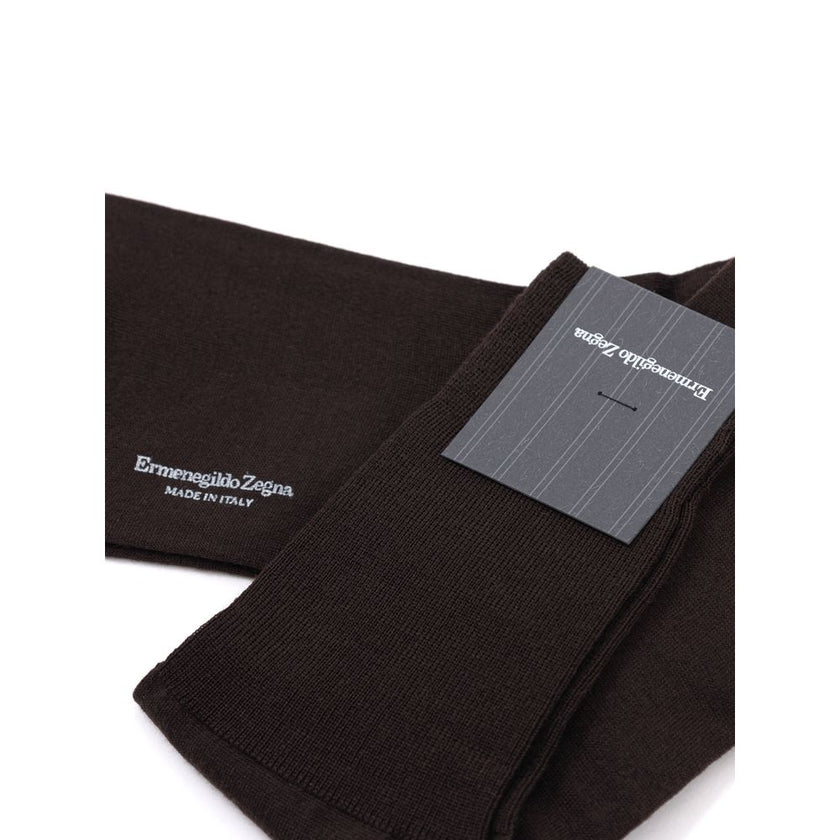 Brown Wool Socks
