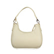 Beige Polyurethane Women Handbag