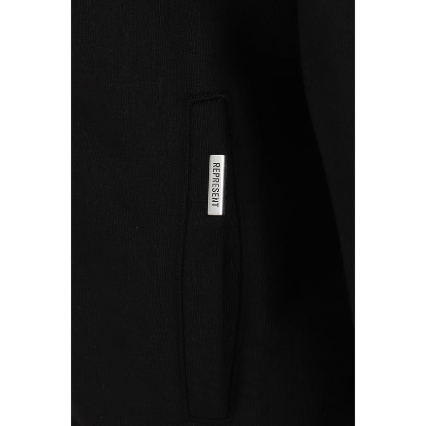 Black Cotton Sweatshirt