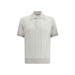 Gray Cotton Polo Shirt