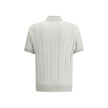 Gray Cotton Polo Shirt
