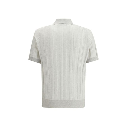 Gray Cotton Polo Shirt