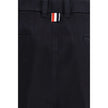 Blue Polyester Bermuda Shorts