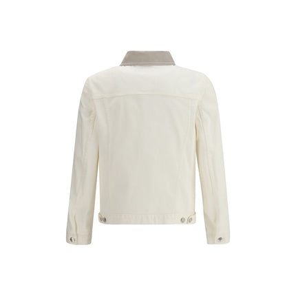 White Cotton Denim Jacket