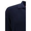 Blue Cotton Polo Shirt