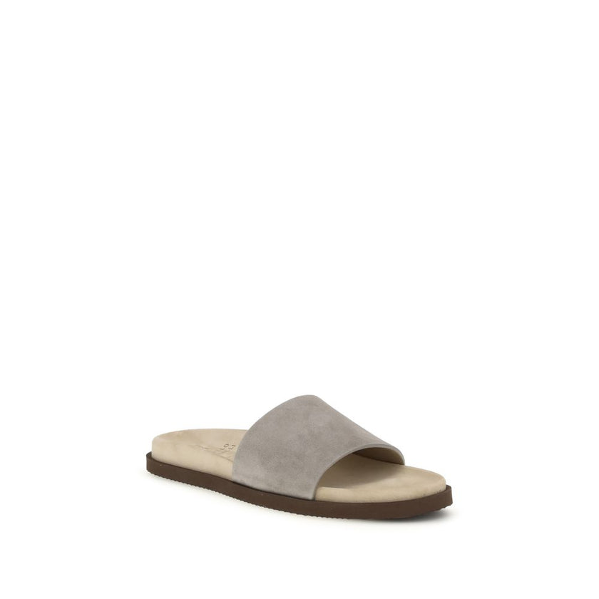 Gray Lamb Ovis Aries Aries Sandals
