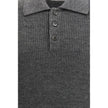 Gray Cotton Polo Shirt