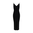 Black Viscose Casual Dress