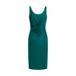 Bicolor Viscose Casual Dress