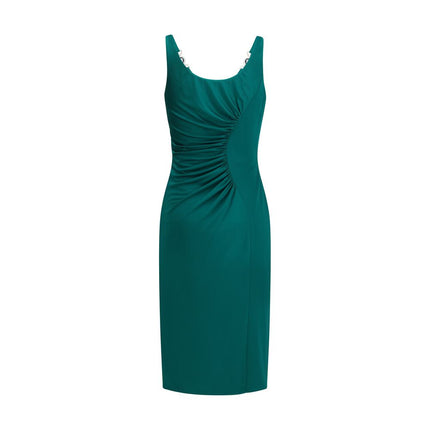 Bicolor Viscose Casual Dress